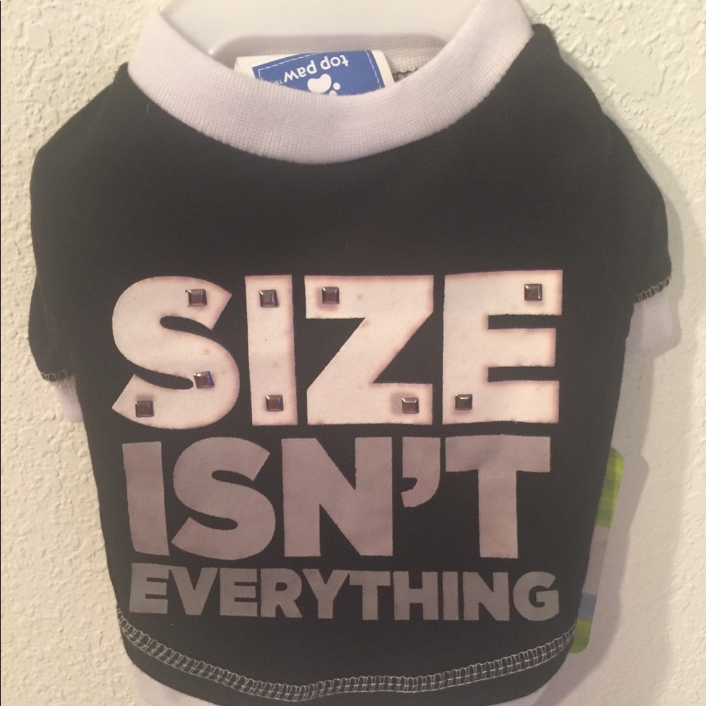 Size Isn’t Everything Studded Dog Shirt 🐶